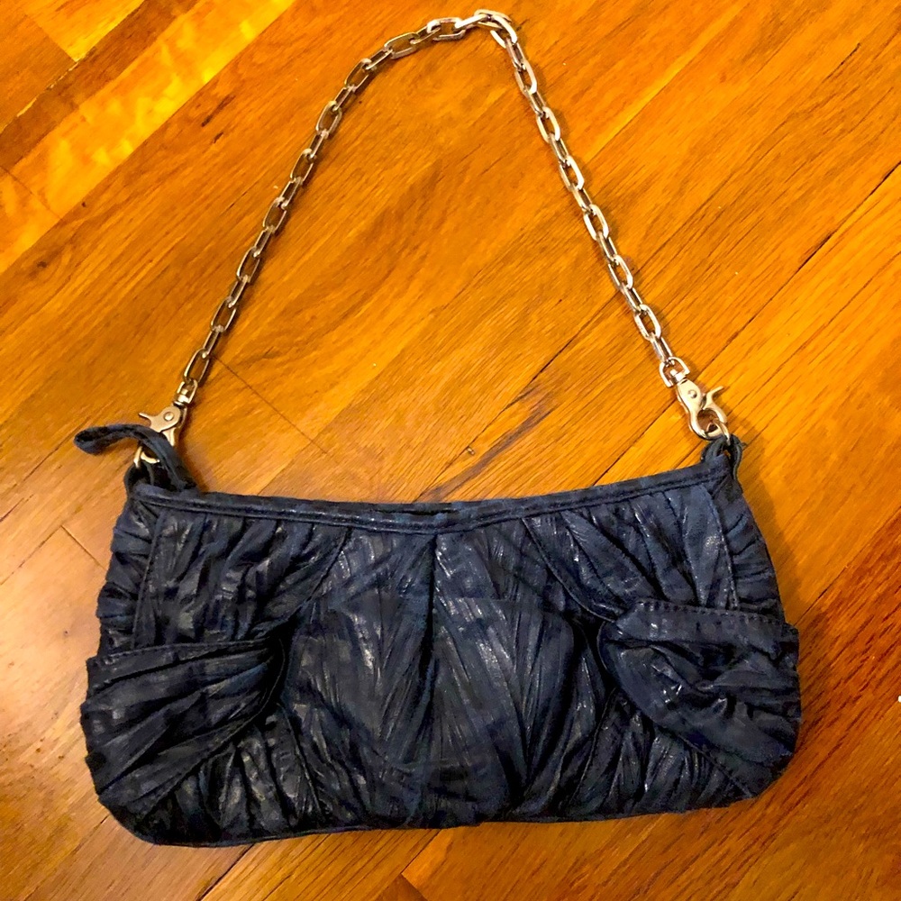 Blue shoulder bag